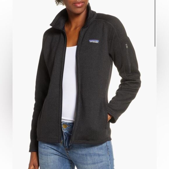 Patagonia Better Sweater Black Women's Jacket full zip size Large - Picture 1 of 11